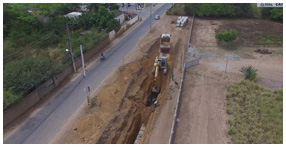 Obra de drenagem